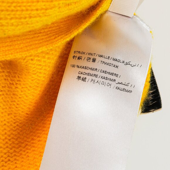 Dorothee Schumacher Yellow Cashmere Cold-Shoulder Cardigan - Picture 8 of 9